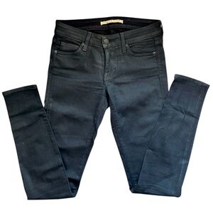 Vince Lola Stovepipe Black Mid-Rise Skinny Jeans, Size 25 Pants Denim Designer